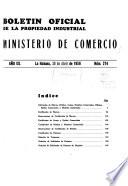 Boletín Oficial de la Propriedad Industrial