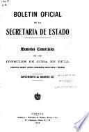 Boletín oficial de la Secretaría de Estado de la República de Cuba