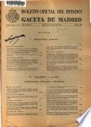 Boletín oficial del estado: Gaceta de Madrid