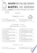 Boletín oficial del estado: Gaceta de Madrid