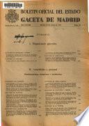 Boletín oficial del estado: Gaceta de Madrid