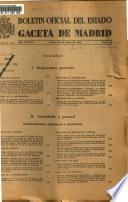 Boletín oficial del estado: Gaceta de Madrid