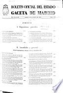 Boletín oficial del estado: Gaceta de Madrid