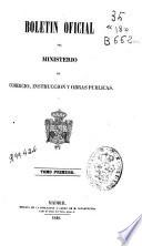 Boletín oficial del Ministerio de Comercio, Instrucción y Obras Públicas