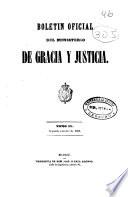Boletín oficial del Ministerio de Gracia y Justicia