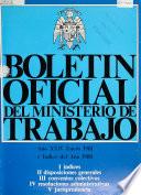 Boletín oficial del Ministerio de Trabajo, Sanidad y Seguridad Social