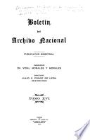 Bolet�in del Archivo Nacional