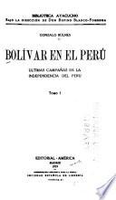 Bolivar en el Peru