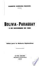 Bolivia-Paraguay, 5 de diciembre de 1928