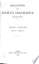 Bollettino della Società geografica italiana