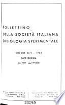 Bollettino della Società italiana di biologia sperimentale