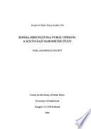 Bosnia-Hercegovina Public Opinion