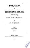 Bosquejo de la historia civil y política de Buenos Ayres, desde la batalla de Monte-Caseros