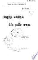Bosquejo psicológico de los pueblos europeos
