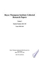 Boyce Thompson Institute Collected Research Papers