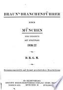 Braun's Branchenführer durch München und Vororte