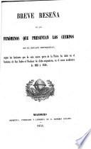 Breve reseña de los fenómenos que presentan los cuerpos en el estado esferoidal, segun las lecciones que de esta nueva parte de la Física ha dado en el Instituto de San Isidro el Profesor de dicha asignatura, en el curso académico de 1855 à 1856