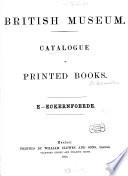 British Museum Catalogue of printed Books
