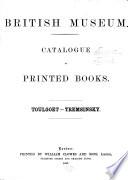 British Museum Catalogue of Printed Books