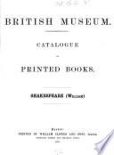 British Museum Catalogue of printed Books