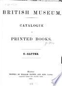 British Museum Catalogue of printed Books
