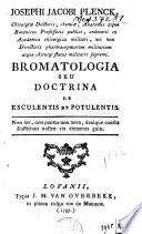 Bromatologia seu doctrina de esculentis et potulentis