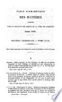 Bulletin des arrêts de la Cour de cassation rendus en matière criminelle