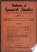 Bulletin of Spanish Studies