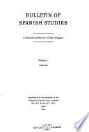 Bulletin of Spanish Studies