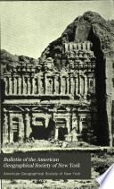 Bulletin of the American Geographical Society of New York