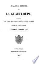 Bulletin officiel de la Guadeloupe