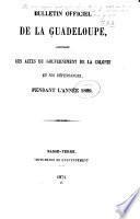 Bulletin officiel de la Guadeloupe
