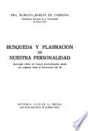 Búsqueda y plasmación de nuestra personalidad