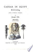 Caesar in Egypt, Costanza and Other Poems