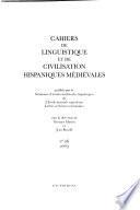 Cahiers de linguistique et de civilisation hispaniques médiévales