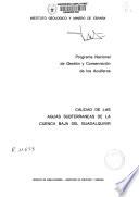 Calidad de las aguas subterráneas de la cuenca baja del Guadalquivir