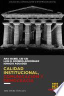 Calidad institucional, comunicación y democracia