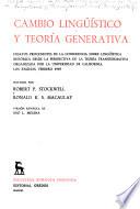 Cambio lingüístico y teoría generativa