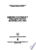 Campañas electorales y publicidad política en España (1976-1991)