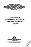 Campo y ciudad en una era de transición