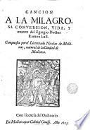 Cancion a la milagrosa conversion, vida y muerte del Egregio Doctor Ramon Lull