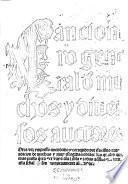 Cancionero general d[e] muchos y diuersos auctores
