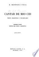 Cantar de mio Cid
