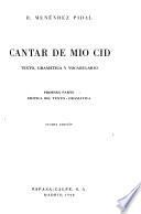 Cantar de mío Cid