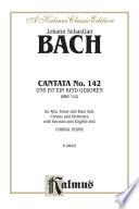 Cantata No. 142 -- Uns ist ein Kind geboren (For Us a Child Is Born)