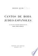 Cantos de boda judeo-espanoles