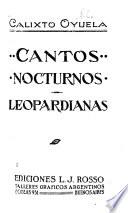 Cantos nocturnos, Leopardianas ...