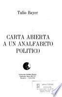 Carta abierta a un analfabeto político