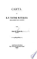 Carta al R.P. Víctor Maturana de la orden de S. Agustín