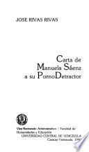 Carta de Manuela Sáenz a su pornodetractor